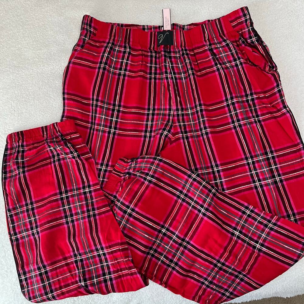 Victoria’s Secret NWT‎ Women’s Pajamas Pant Sz Medium Soft Modal Blend Christmas